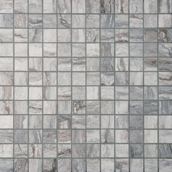 Bernini Carbone 2 x 2 Porcelain Mosaic Tile in Gray by MSI