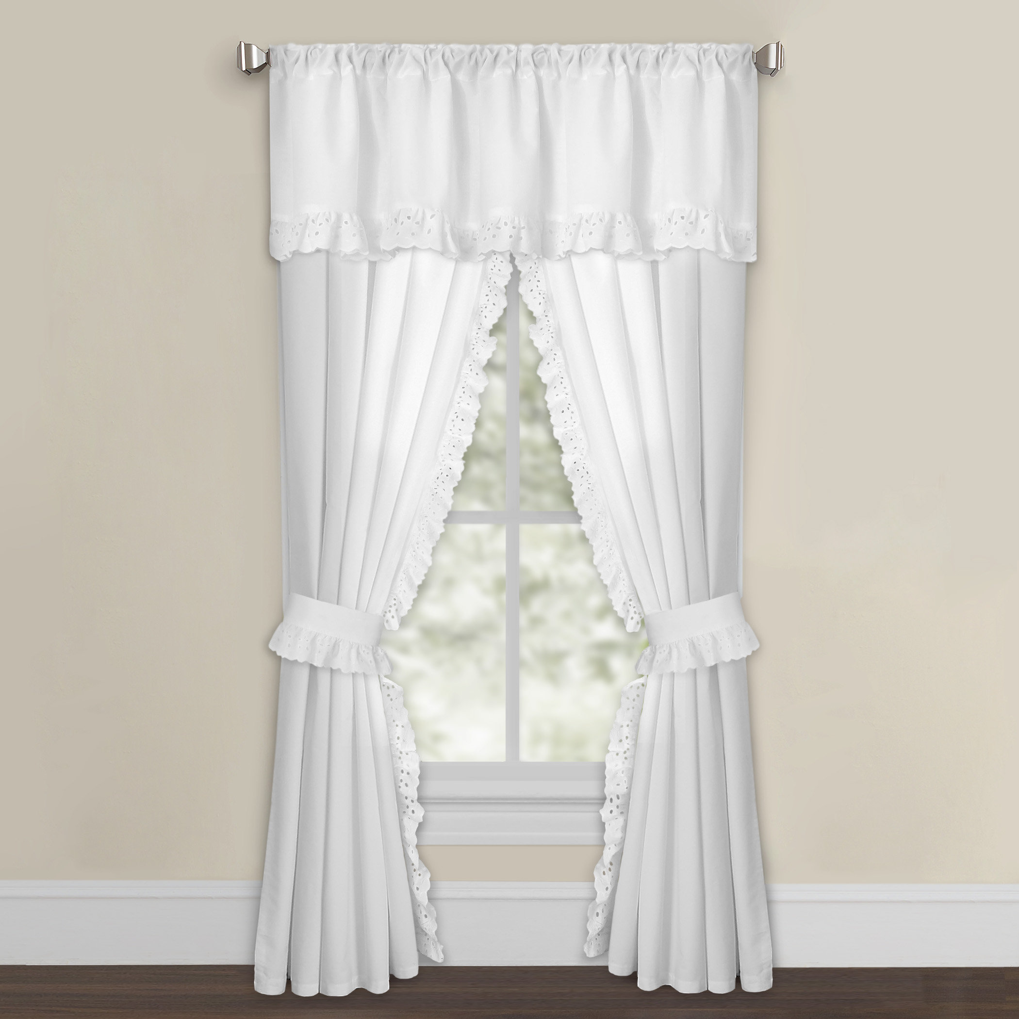 Fresh Ideas Solid Semi Sheer Curtain Panels Reviews Wayfair