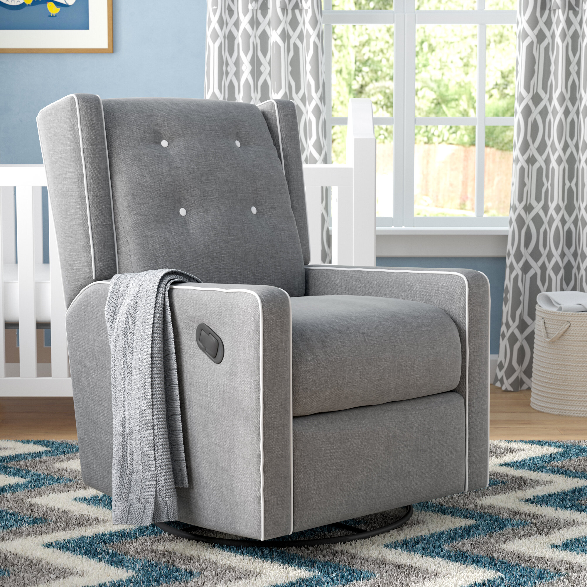 wayfair nursery glider