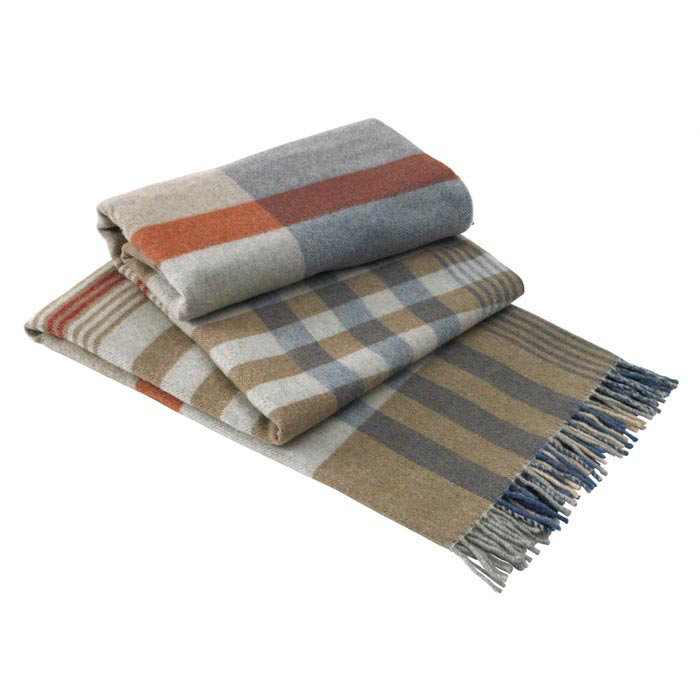 Italian Plaid Lambswool Throw