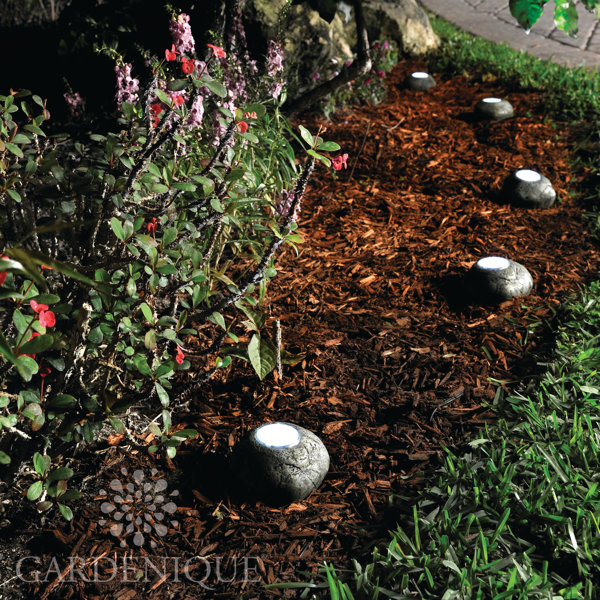5 Piece Meteora Stone Landscape and Pond Light Set by Gardenique