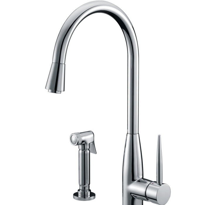 Dawn Usa Single Handle Kitchen Faucet With Side Spray Wayfair