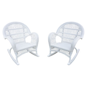 Wicker Rocker Chair (Set of 2)