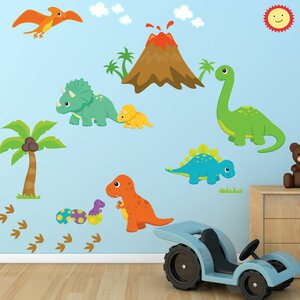 Dinosaur World Fabric Printed Wall Decal