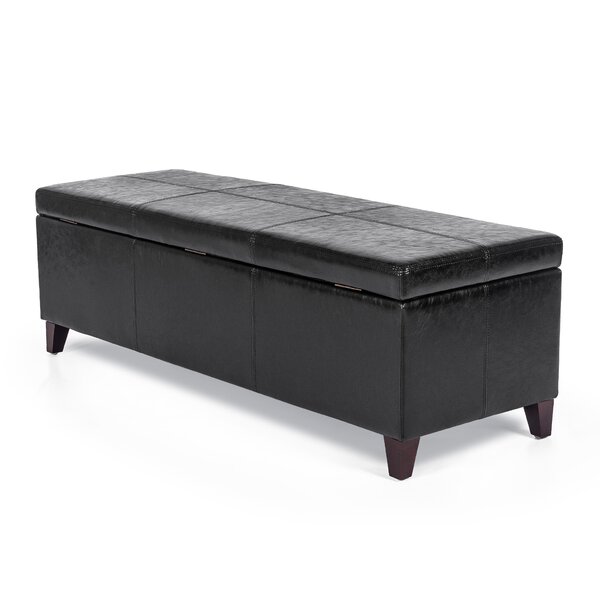 Sanger Faux Leather Cabinet Storage Bench By Red Barrel Studio