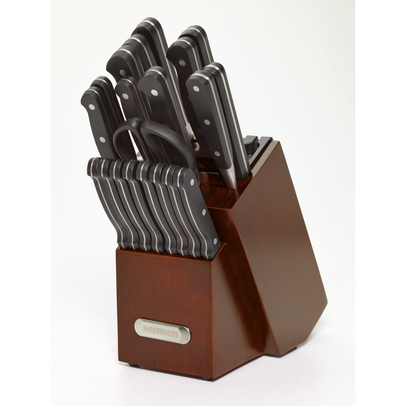 Farberware Forged 21 Piece Knife Set With Storage Reviews Wayfair