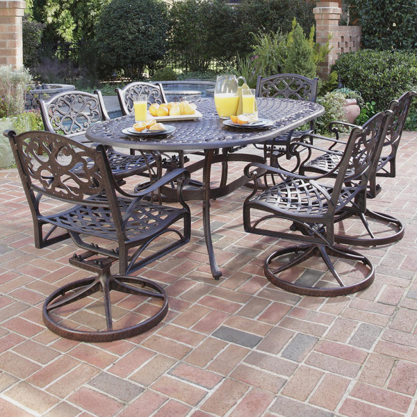 Astoria Grand Van Glider 7 Piece Dining Set & Reviews Wayfair