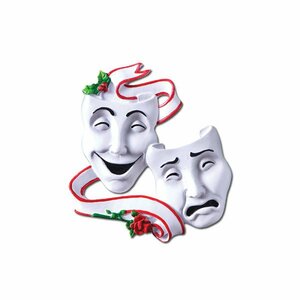 Hobbies and Activities Theatre Masks Shaped Ornament