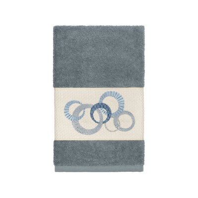 Byblos Embellished Turkish Cotton Hand Towel Orren Ellis Color: Teal