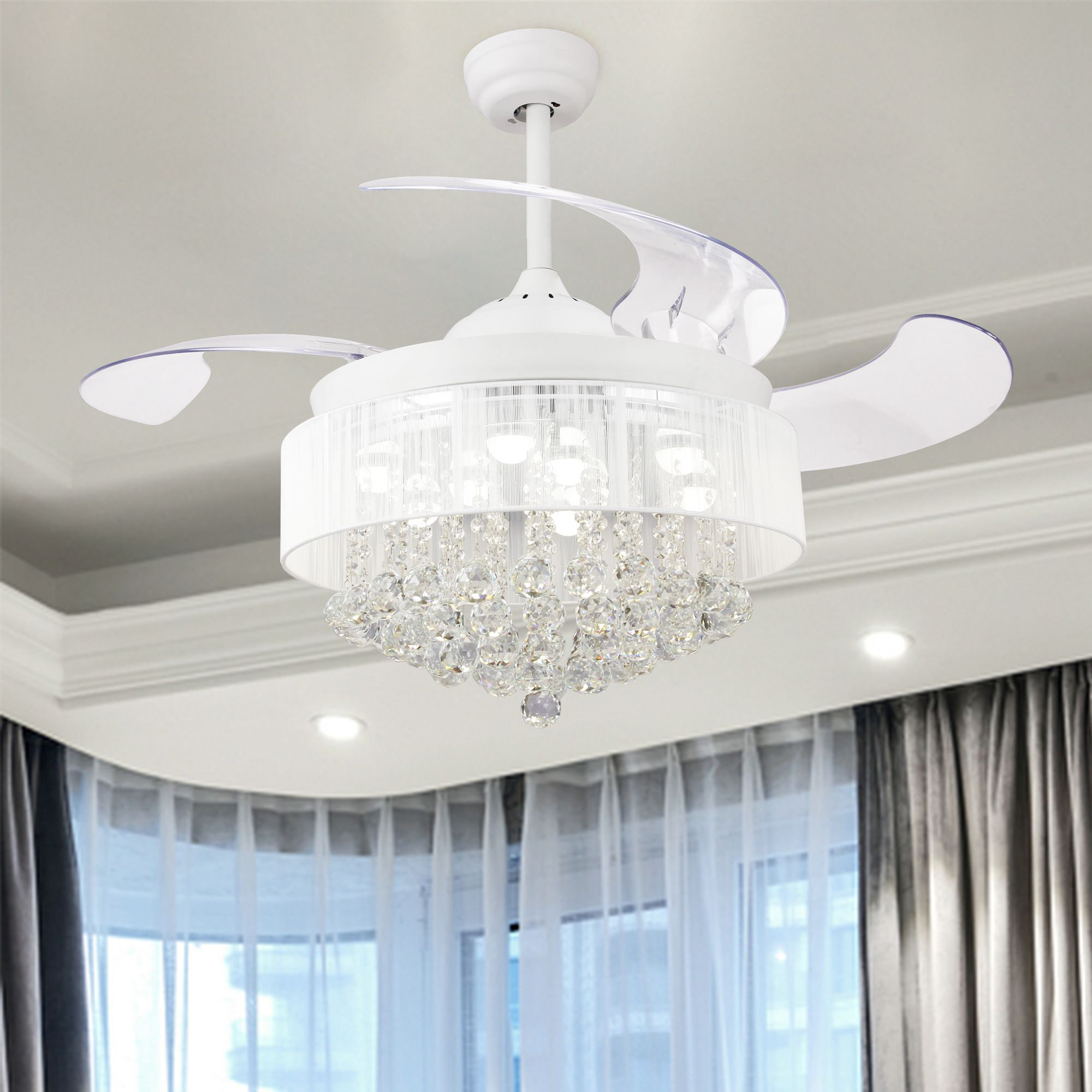 House Of Hampton 46 Broxburne 4 Blade Led Ceiling Fan With Remote