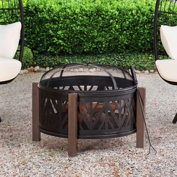 Aghi Steel Wood Burning Fire Pit By Latitude Run