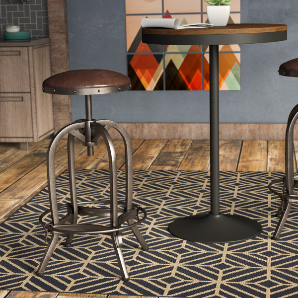 Mira Adjustable Height Swivel Bar Stool by Trent Austin Design