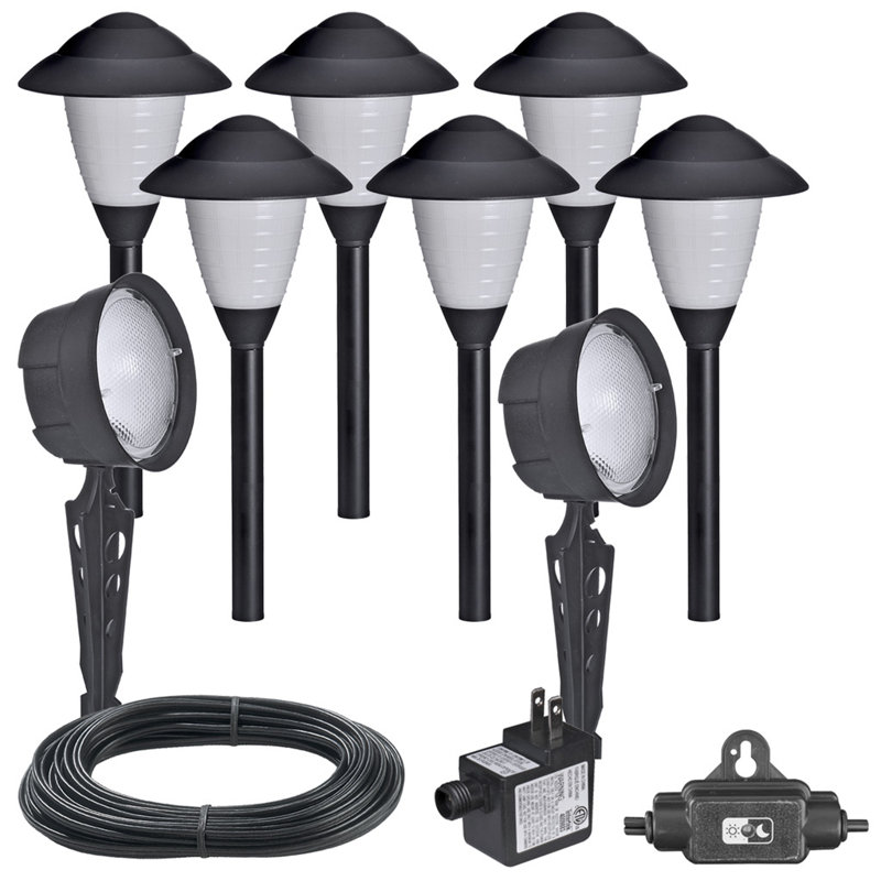 Sterno Home Plastic Low Voltage Hardwired LED Pathway Light Pack