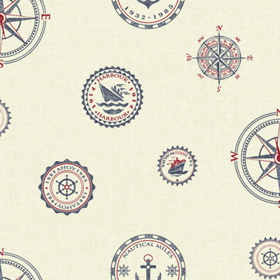 Vintage Nautical Wallpaper | Wayfair