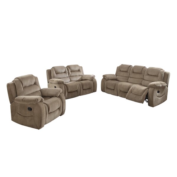 Staas Reclining 3 Piece Living Room Set By Red Barrel Studio