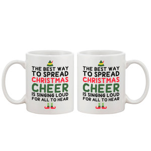 The Best Way to Spread Christmas Cheer Coffee Mug