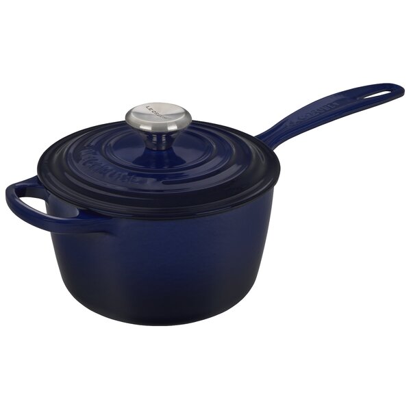 Enameled Cast Iron Signature Saucepan with Lid by Le Creuset