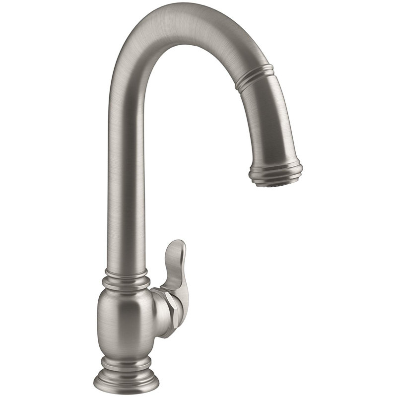 Kohler Beckon Touchless Pull-Down Kitchen Sink Faucet with ...