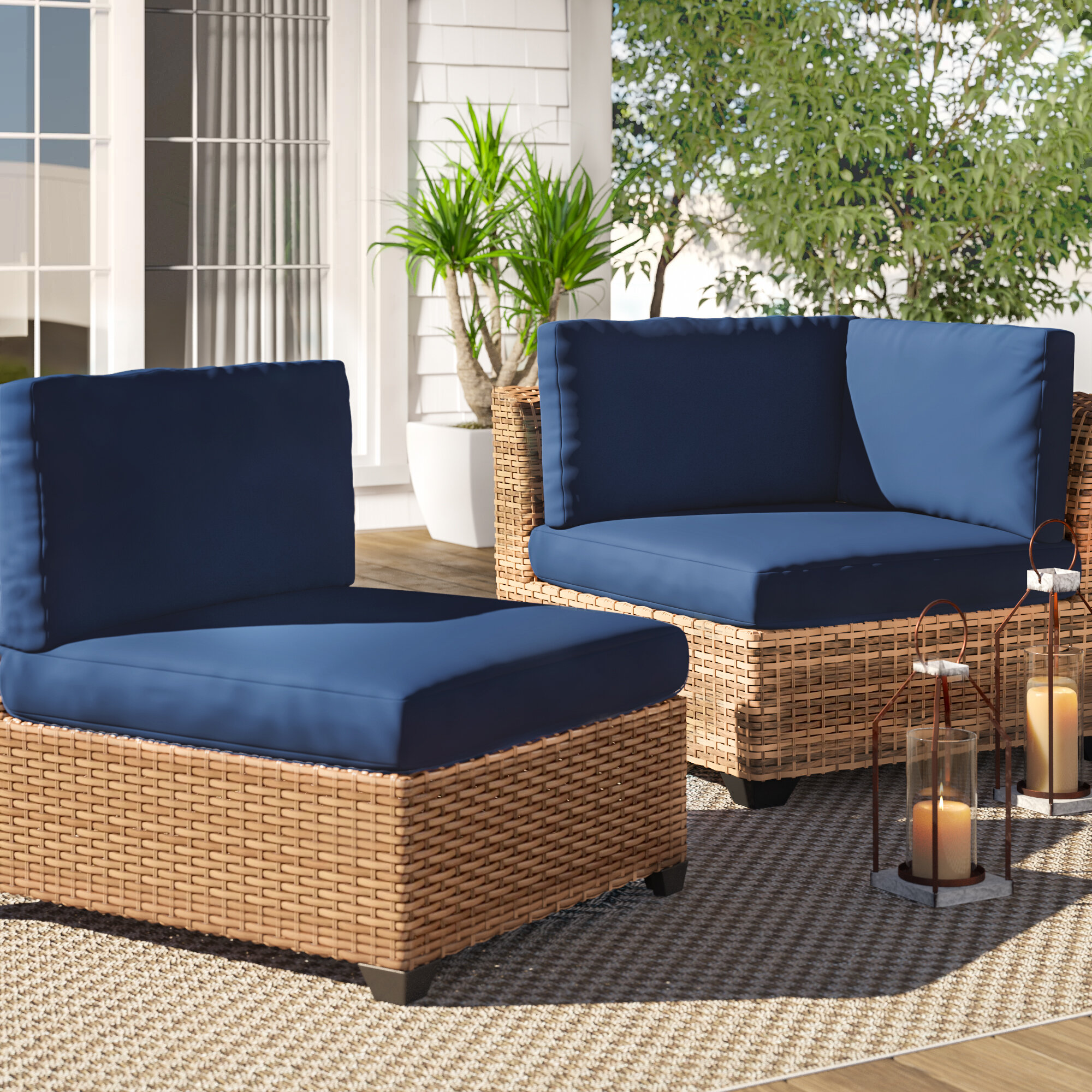 Sol 72 Outdoor Indoor Outdoor Replacement Cushion Set Wayfair