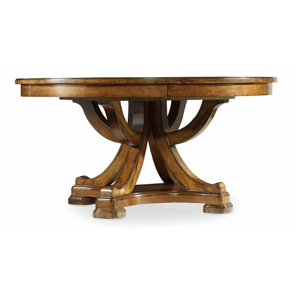 Tynecastle 60in Round Dining Table w/1-18in Leaf by Hooker Furniture