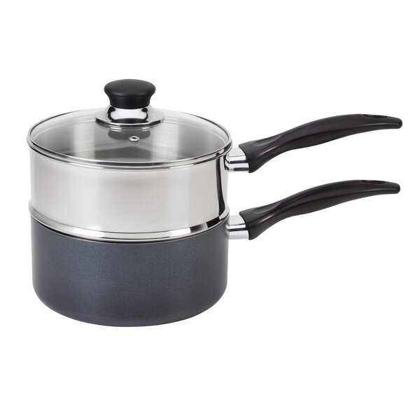 Specialty 3 qt. Stainless Steel Double Boiler with Lid by T-fal