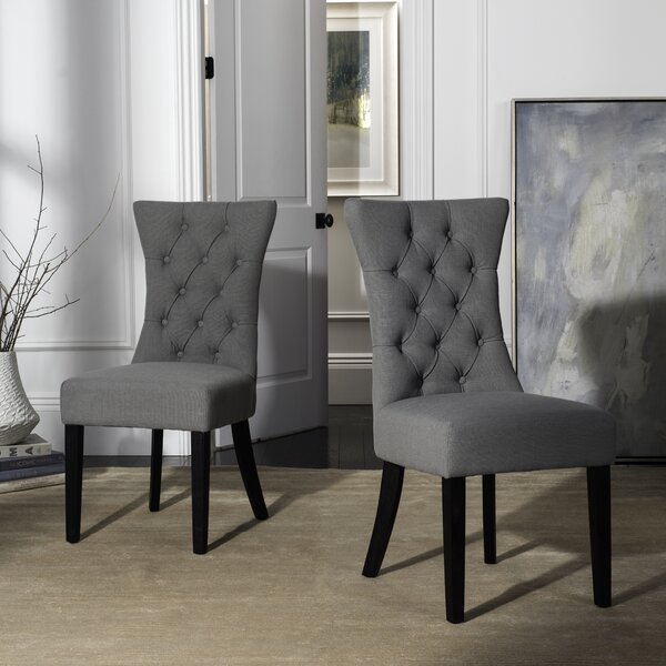 Jacobs Upholstered Dining Chair (Set Of 2) By Breakwater Bay