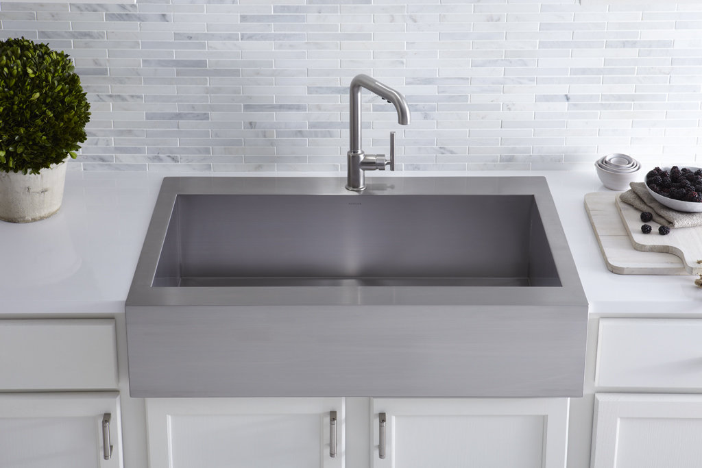 Top Mount Stainless Steel Kitchen Sinks kohler vault top-mount single-bowl stainless steel kitchen sink Top Mount Stainless Steel Kitchen Sinks kohler vault top-mount single-bowl stainless steel kitchen sink