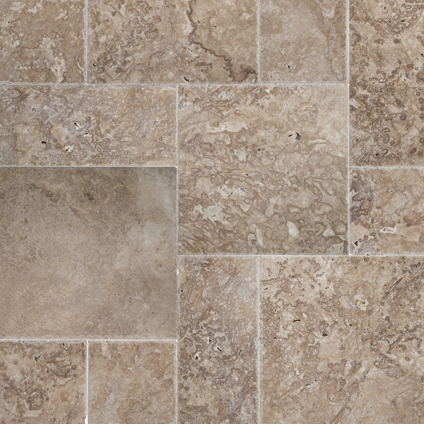 16 x 24'' Travertine Field Tile in Brown/Gray by MSI