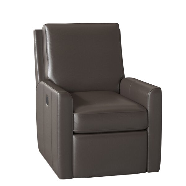 Yorba Leather Power Wall Hugger Recliner By Bradington-Young