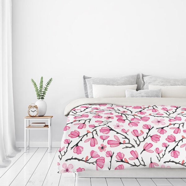 East Urban Home Cherry Blossom Duvet Cover Wayfair