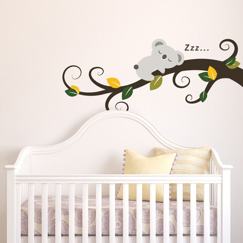 Walplus Sleeping Koala And Tree Branch Wall Decal Reviews Wayfair