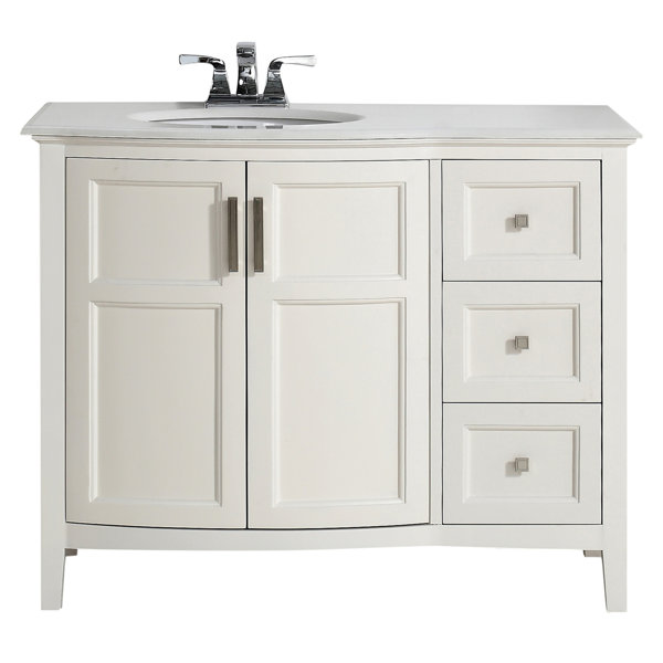 Winston 43 Single Rounded Front Bath Vanity Set by Simpli Home