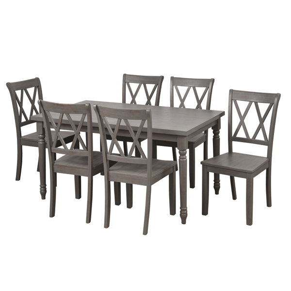 Amazing Kristopher 7 Piece Dining Set By Ophelia & Co. Sale