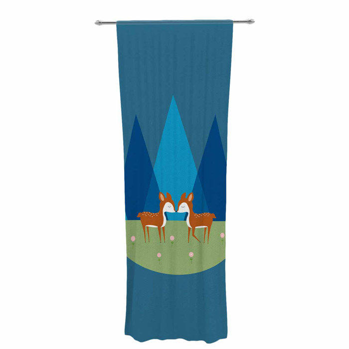 East Urban Home Cristina Bianco Cute Baby Deer Illustration