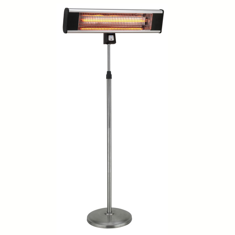 Hetr Infrared Pedestal Style 1500 Watt Electric Patio Heater Infrared Pedestal Style 1500 Watt Electric Patio Heater