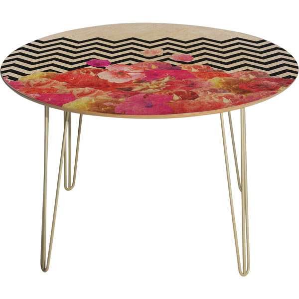 Chevron Flora 2 Dining Table by East Urban Home East Urban Home