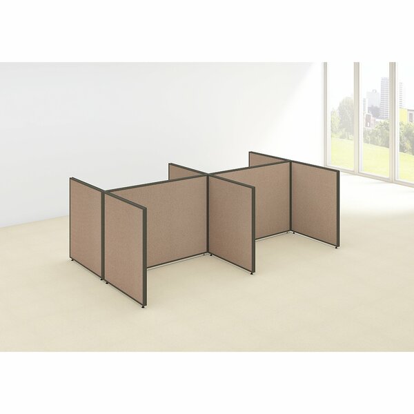 ProPanel 4 Person Open Cubicle Configuration by Bush Business Furniture