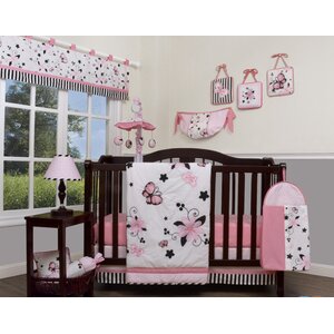 New Butterfly 13 Piece Crib Bedding Set