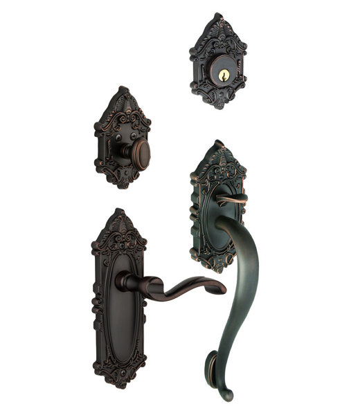Grande Victorian S-Grip Left Hand Door Lever by Grandeur