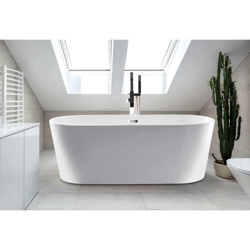 CastelloUSA Scarlett 63" x 30" Freestanding Fiberglass ...