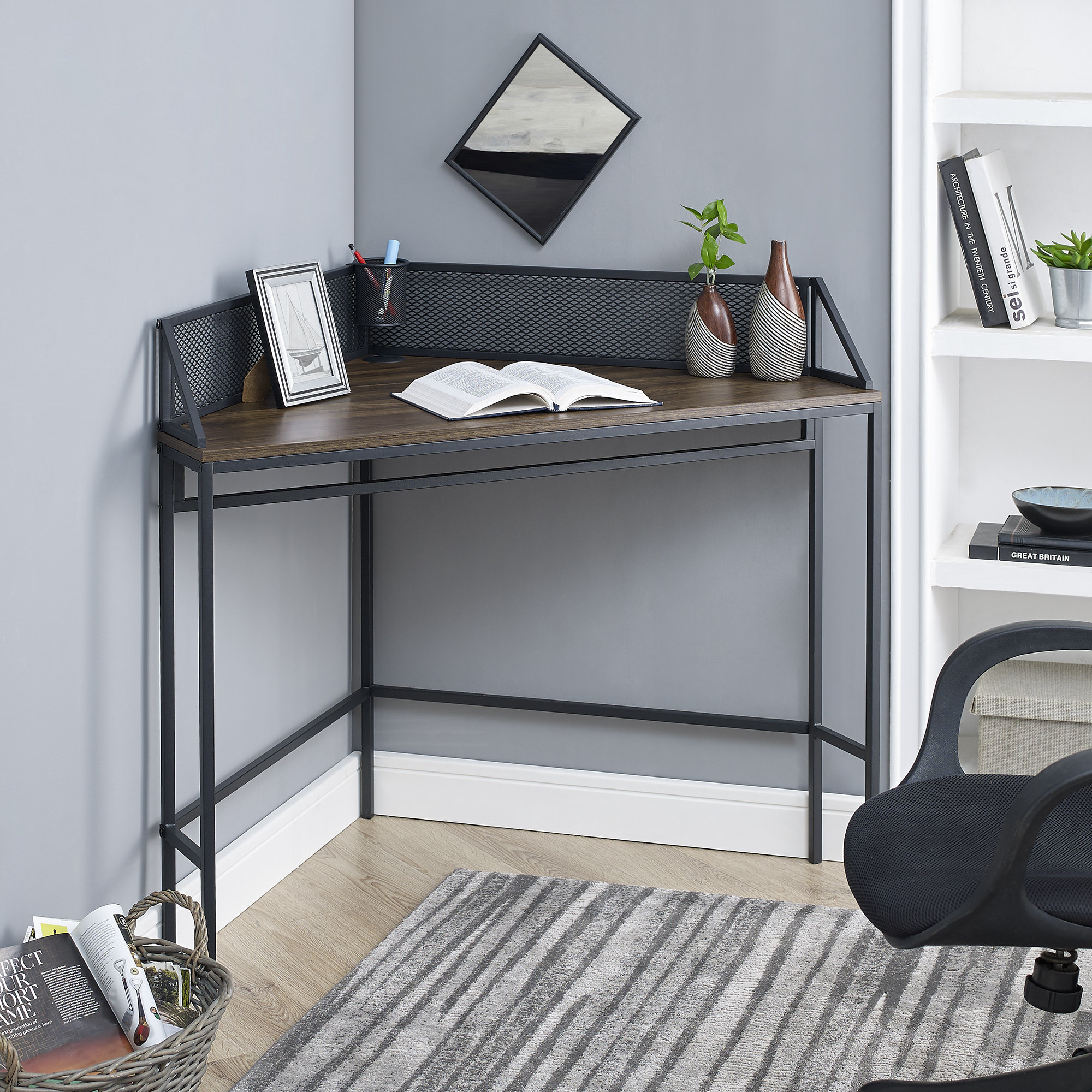 Williston Forge Bowie Corner Desk Reviews Wayfair Williston Forge Bowie Corner Desk
