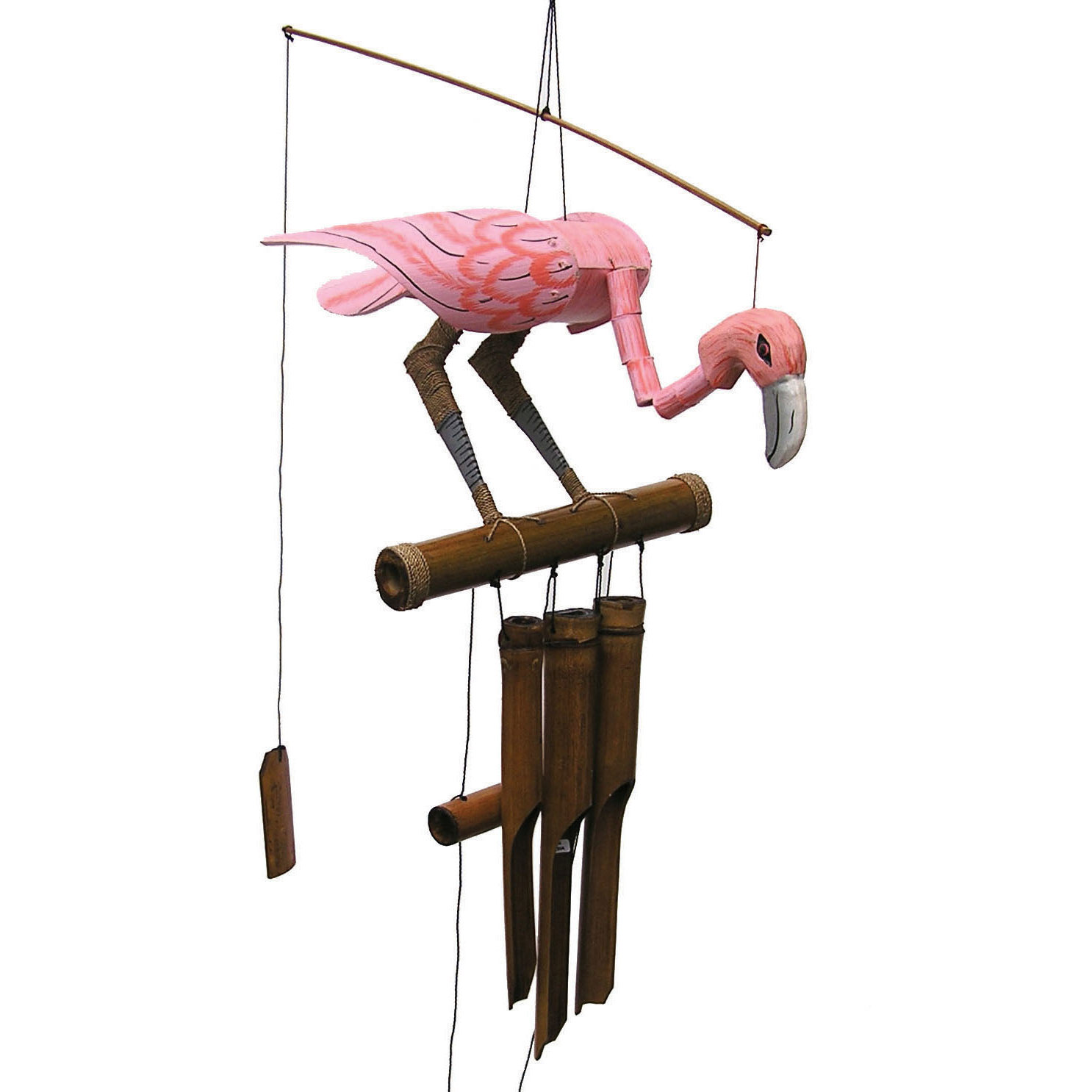 Cohasset Gifts Garden Pink Flamingo Wind Chime Reviews Wayfair Pink Flamingo Wind Chime