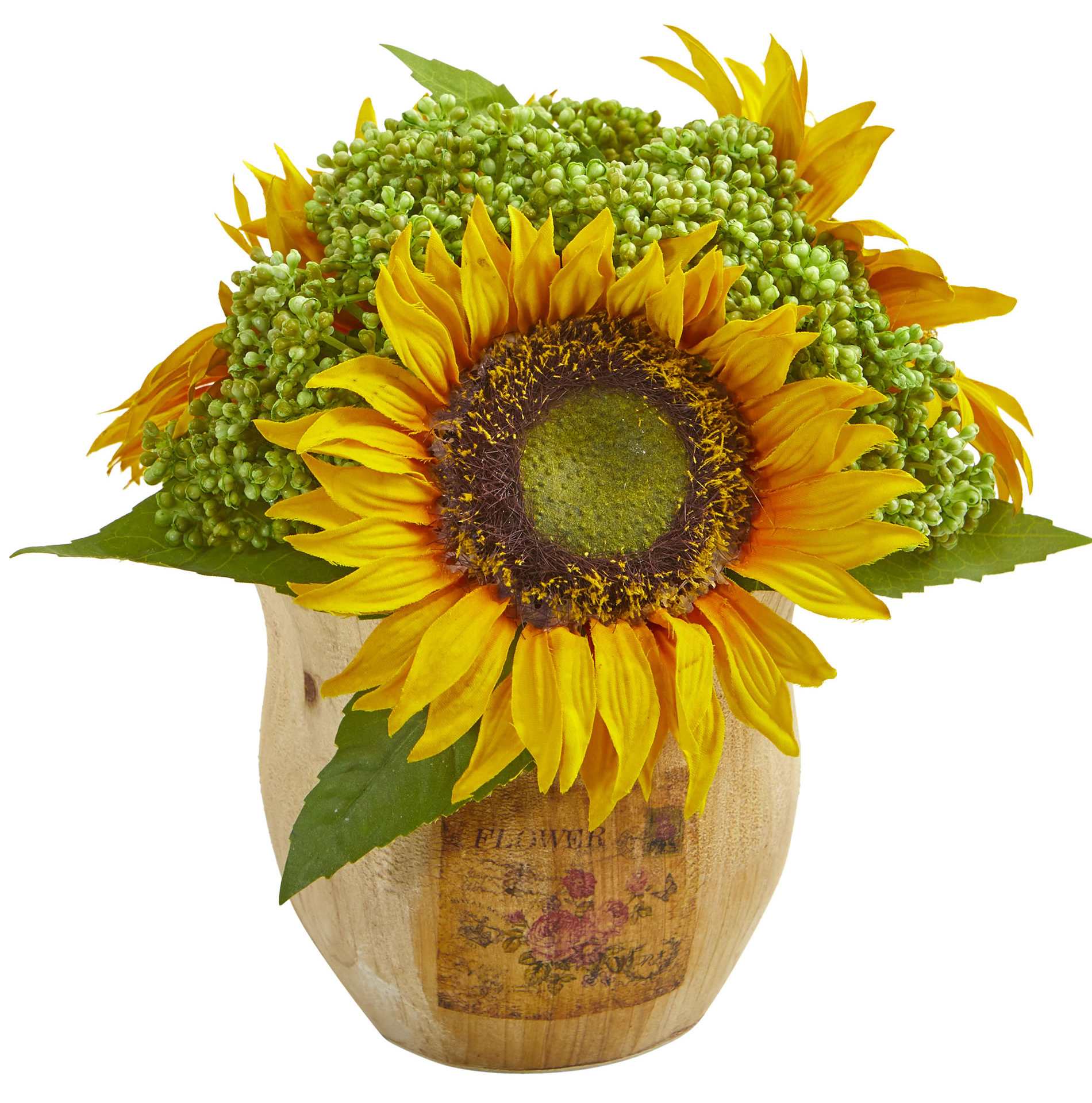 August Grove Artificial Sunflower Floral Arrangements And