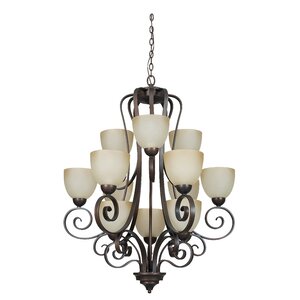 Provano 12-Light Shaded Chandelier