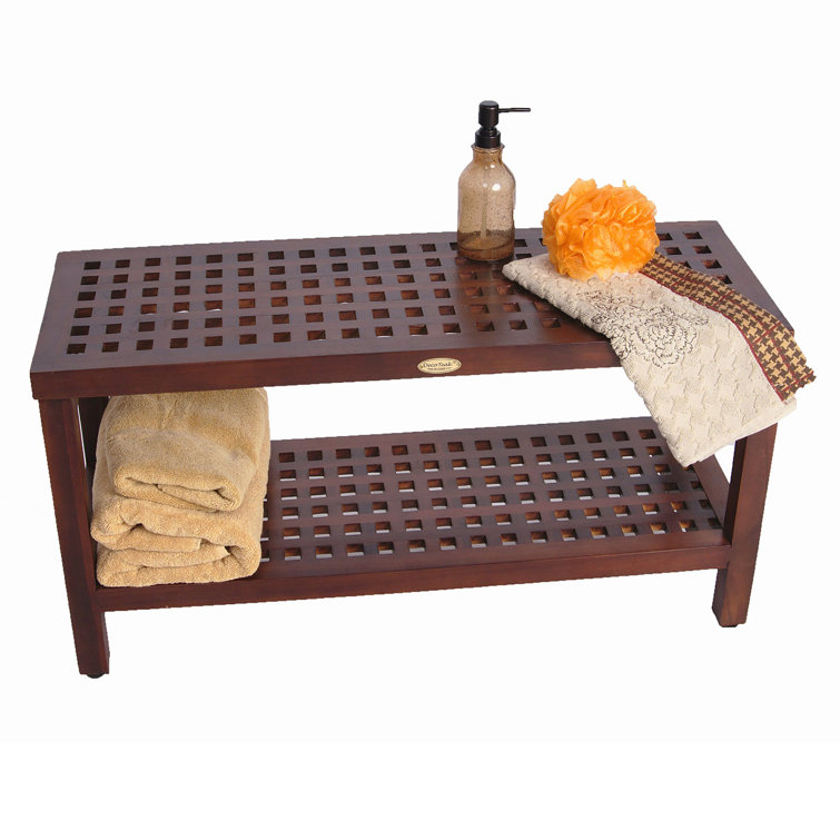 Espalier+30%27%27+W+Teak+Shower+Bench