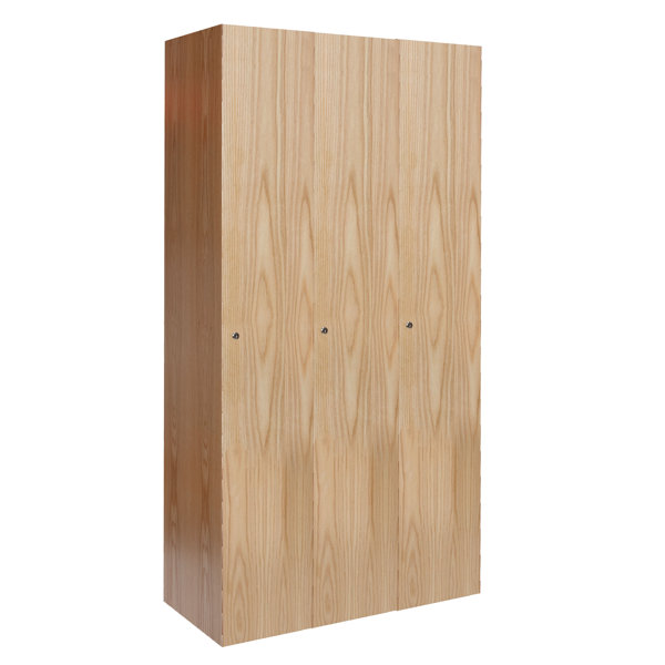 Club 1 Tier 3 Wide School Locker by Hallowell