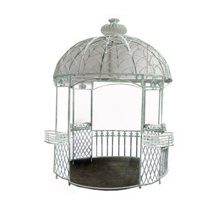 9 Ft. W x 9 Ft. D Metal Permanent Gazebo