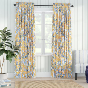 Vintage Floral Curtain Panels Wayfair