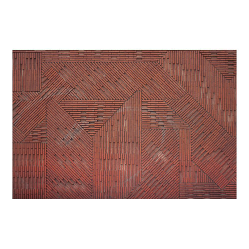 Red Brick Design 2.9m x 4.32m Textured Matte Peel & Stick Wall Mural East Urban Home