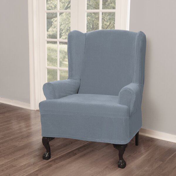On Sale T-Cushion Wingback Slipcover